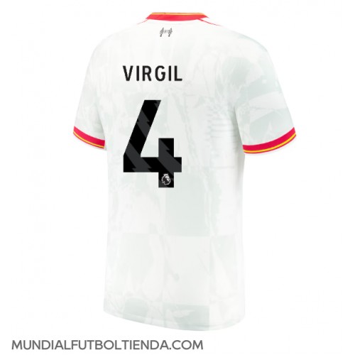 Camiseta Liverpool Virgil van Dijk #4 Tercera Equipación Replica 2024-25 mangas cortas